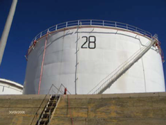 Figure 4: (a) Liquid storage tank