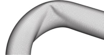 Figure 6: (b) FE simulation of industrial pipe elbows (Karamanos et al. 2006b)